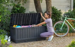 New Kentwood 92 Gallon Deck Box - Graphite Small Deck Boxes