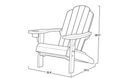 Best Kiawah Adirondack Chair - Brown Adirondack Chairs