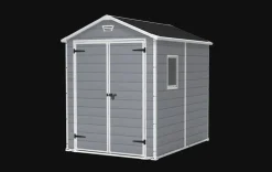 New Manor 6x8 Storage Shed - Grey Medium Sheds