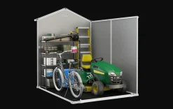 New Manor 6x8 Storage Shed - Grey Medium Sheds