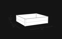 Discount Maple Raised Garden Bed - Brown Garden Beds