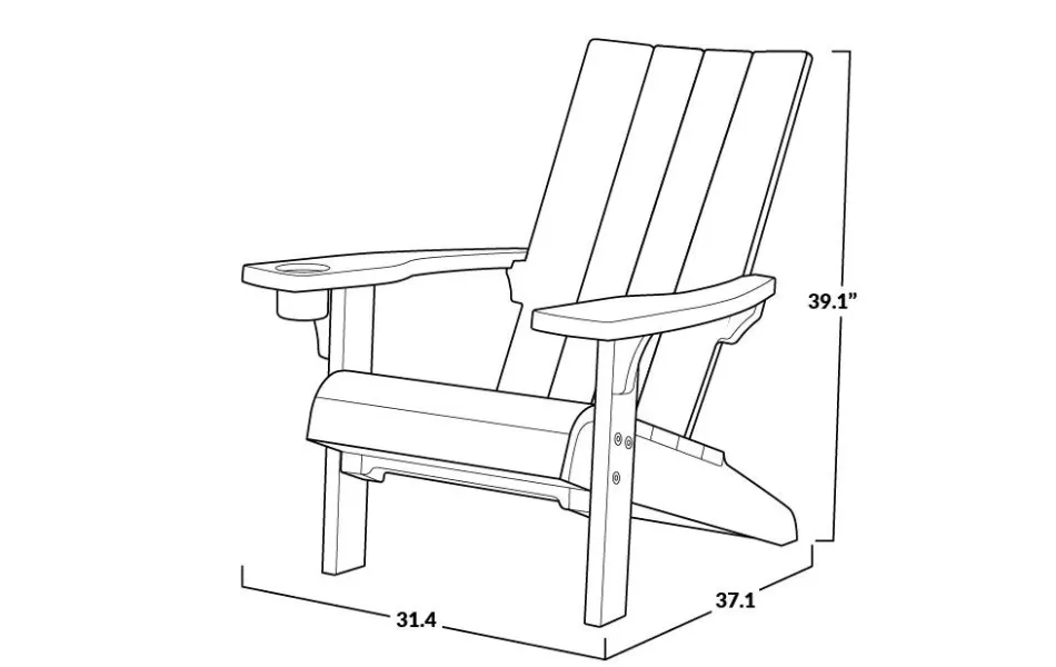 Modern Adirondack Chair - White Adirondack Chairs