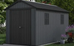 Clearance Newton Plus 7.5x13 Storage Shed - Graphite Large Sheds