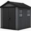 Clearance Newton Plus 7.5x7 Storage Shed - Graphite Medium Sheds