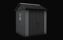 Clearance Newton Plus 7.5x7 Storage Shed - Graphite Medium Sheds