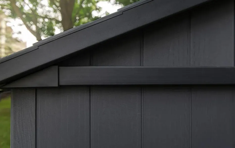 Clearance Newton Plus 7.5x7 Storage Shed - Graphite Medium Sheds