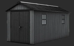 Best Newton Plus 7.5x15 Storage Shed - Graphite Large Sheds