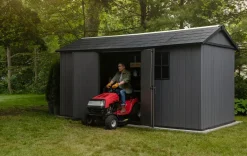Best Newton Plus 7.5x15 Storage Shed - Graphite Large Sheds