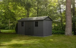 Best Newton Plus 7.5x15 Storage Shed - Graphite Large Sheds