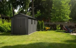 Best Newton Plus 7.5x15 Storage Shed - Graphite Large Sheds