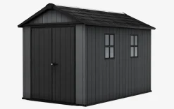 Clearance Newton Plus 7.5x11 Storage Shed - Graphite Large Sheds
