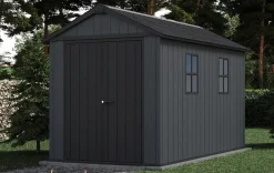 Clearance Newton Plus 7.5x11 Storage Shed - Graphite Large Sheds