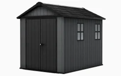 Newton Plus 7.5x9 Storage Shed - Graphite Medium Sheds