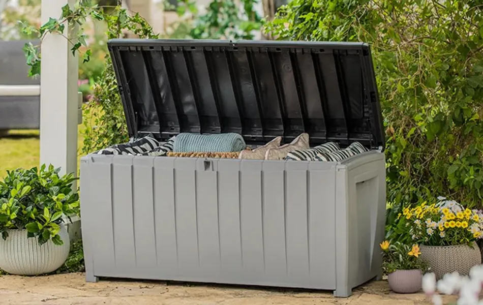 Outlet Novel 90 Gallon Deck Box - Black Small Deck Boxes