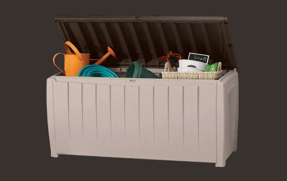 Sale Novel 90 Gallon Deck Box - Brown Small Deck Boxes