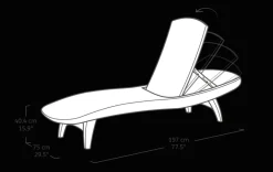 Clearance Pacific Chaise Sun Lounger Set of 2 - Graphite Sun Loungers