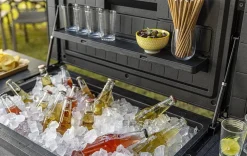 Best Patio Cooler & Beverage Cart - Graphite Cool Bars|Outdoor Kitchen Units