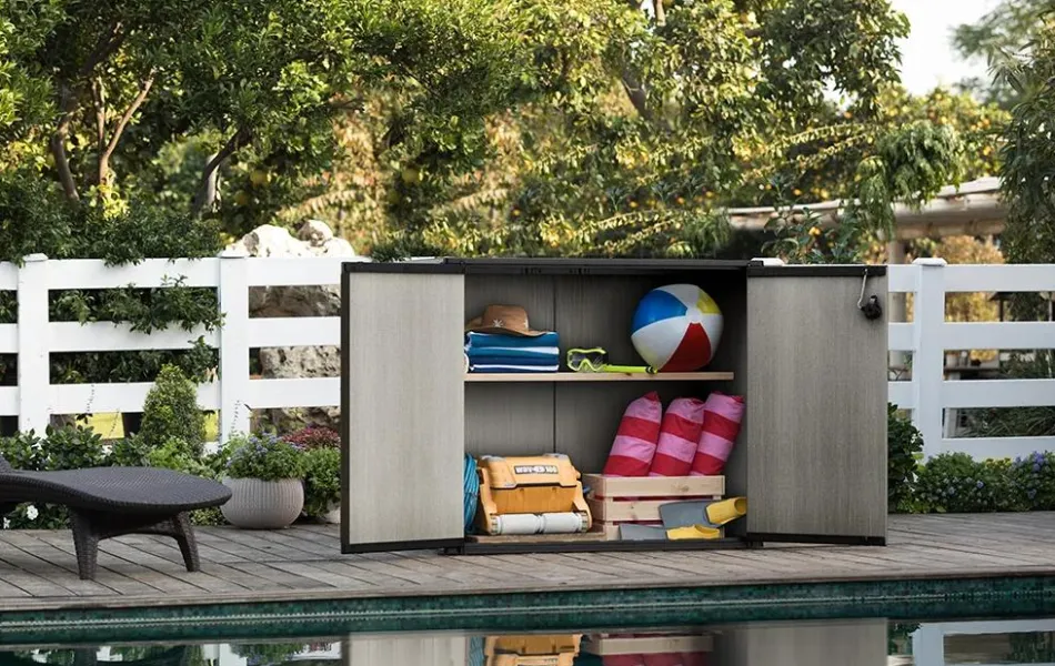 Hot Patio Store Storage Shed - Grey Storage Cabinets & Shelving Units|Horizontal Sheds