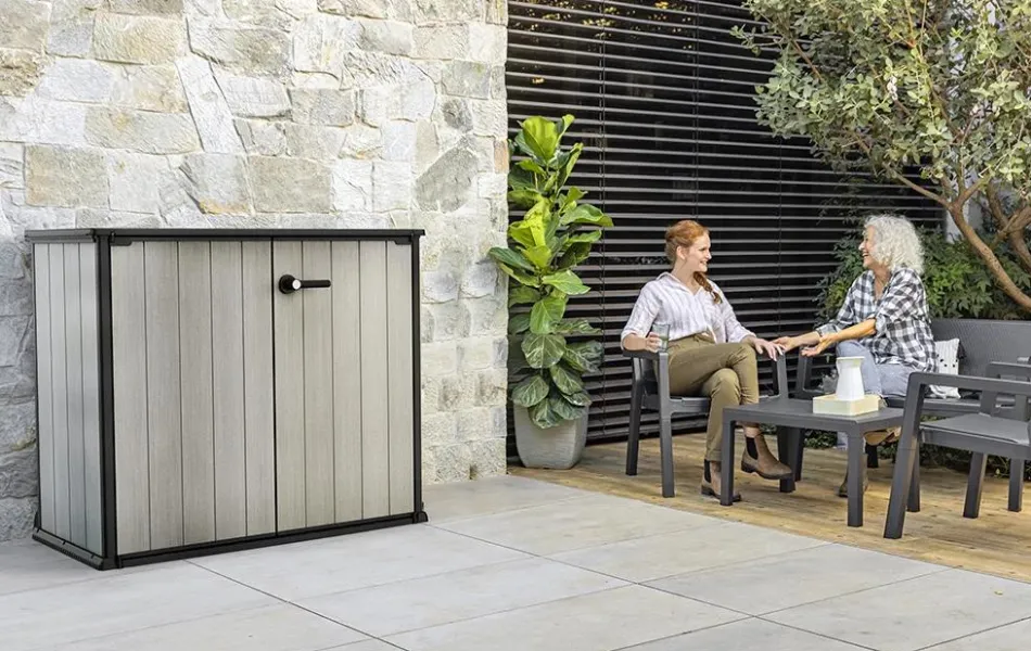 Hot Patio Store Storage Shed - Grey Storage Cabinets & Shelving Units|Horizontal Sheds