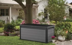 Premier 150 Gallon Deck Box - Grey Large Deck Boxes