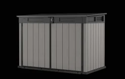 Premier Jumbo Storage Shed - Grey Trash Can Storage Sheds|Horizontal Sheds