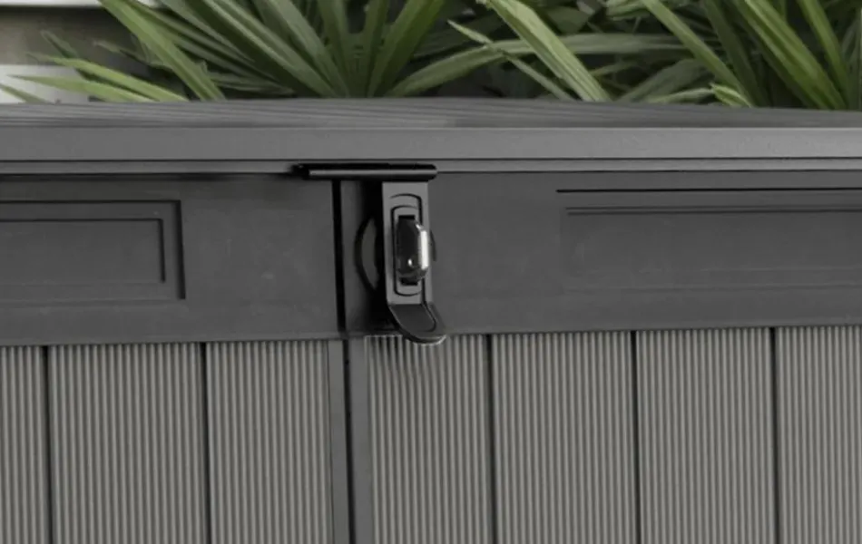 Premier Jumbo Storage Shed - Grey Trash Can Storage Sheds|Horizontal Sheds