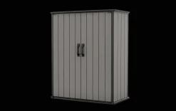 Discount Premier Tall Storage Shed - Grey Storage Cabinets & Shelving Units|Vertical Sheds