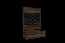 Outlet Rhumbos 26 Gallon Privacy Screen Planter - Rosewood Brown Planters|Garden Beds