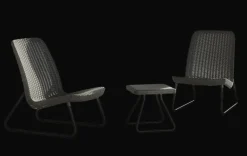 Best Rio 3-Piece Patio Seating Set - Graphite Patio Furniture Sets