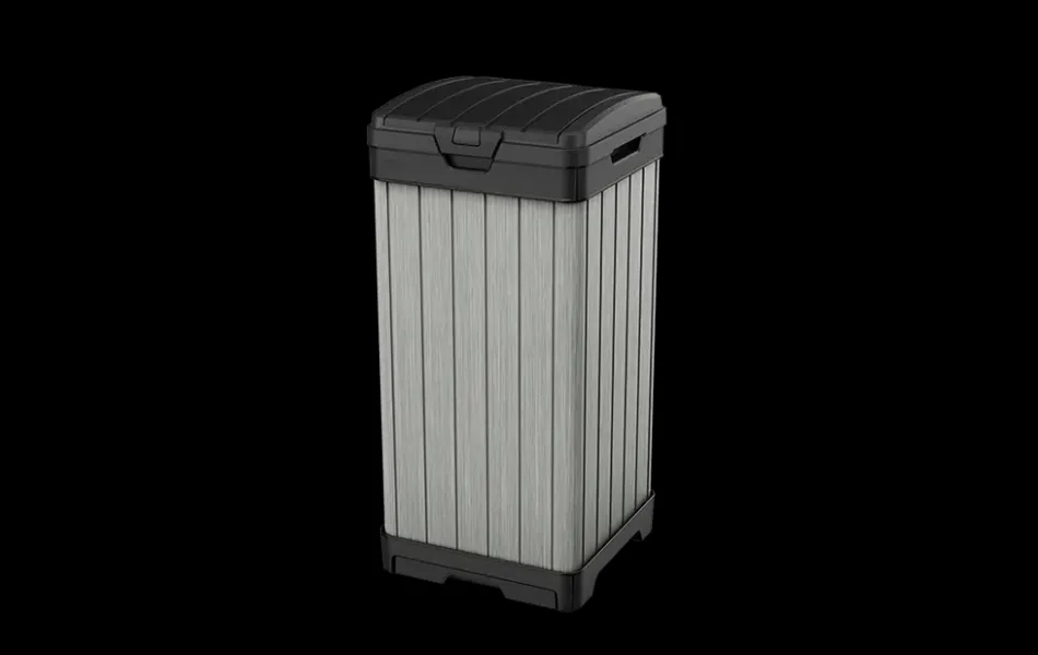 Rockford Outdoor Trash Can - Grey Trash Can Storage Sheds|Outdoor Trash Cans