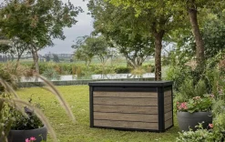 Online Signature 100 Gallon Deck Box - Ashwood Brown Small Deck Boxes