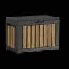 Best Signature 50 Gallon Deck Box - Oak Brown Small Deck Boxes