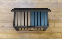 Best Signature 50 Gallon Deck Box - Oak Brown Small Deck Boxes