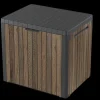 Clearance Signature 30 Gallon Deck Box - Walnut Brown Small Deck Boxes