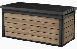 Online Signature 150 Gallon Deck Box - Ashwood Brown Large Deck Boxes