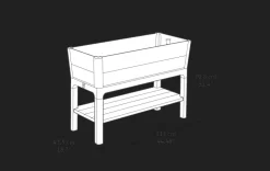 Clearance Signature 29 Gallon Elevated Garden Bed - Ashwood Brown Garden Beds