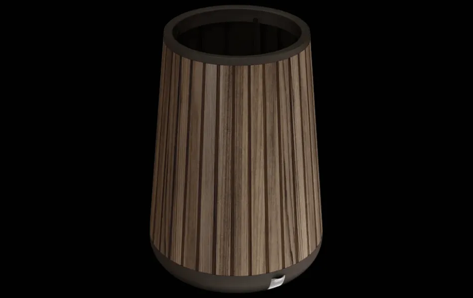 Best Signature Conical Tall Planter - Rosewood Brown Planters