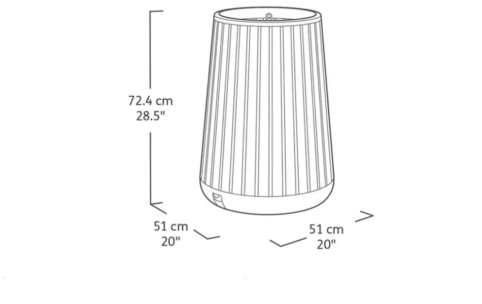 Best Signature Conical Tall Planter - Rosewood Brown Planters