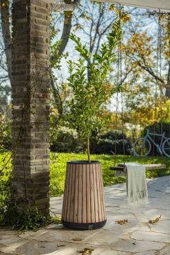 Discount Signature Conical Tall Planter - Pine Brown Planters