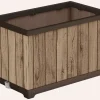 New Signature Rectangular Planter - Pine Brown Planters