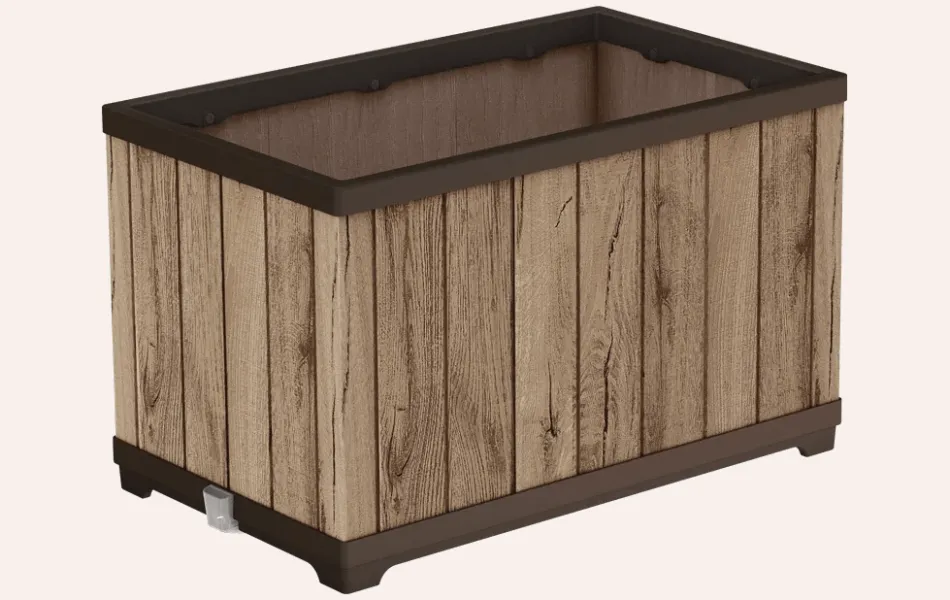 New Signature Rectangular Planter - Pine Brown Planters