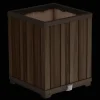 Sale Signature Square Tall Planter - Rosewood Brown Planters