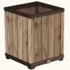 Hot Signature Square Tall Planter - Pine Brown Planters