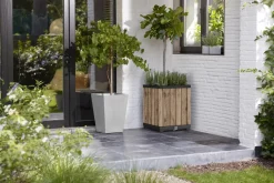 Hot Signature Square Tall Planter - Pine Brown Planters