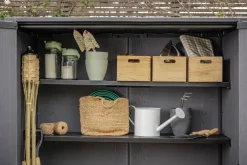 Hot Signature Vertical Storage Shed - Rosewood Brown Storage Cabinets & Shelving Units|Vertical Sheds