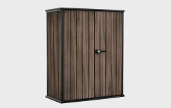 Hot Signature Vertical Storage Shed - Rosewood Brown Storage Cabinets & Shelving Units|Vertical Sheds