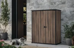 Hot Signature Vertical Storage Shed - Rosewood Brown Storage Cabinets & Shelving Units|Vertical Sheds