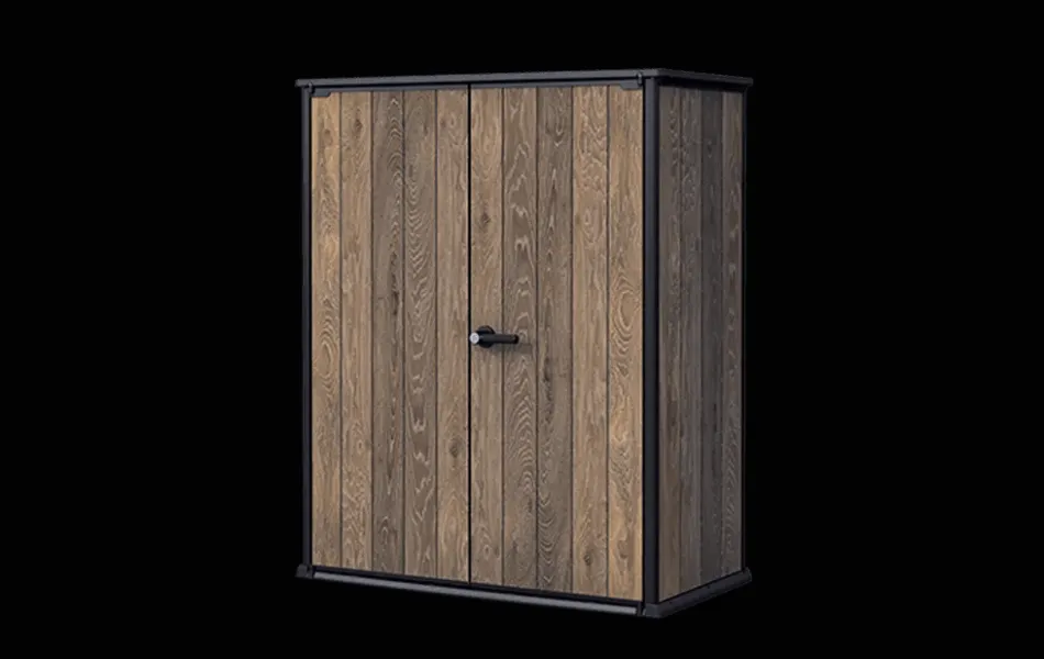 Outlet Signature Vertical Storage Shed - Walnut Brown Small Sheds|Storage Cabinets & Shelving Units