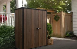 Outlet Signature Vertical Storage Shed - Walnut Brown Small Sheds|Storage Cabinets & Shelving Units