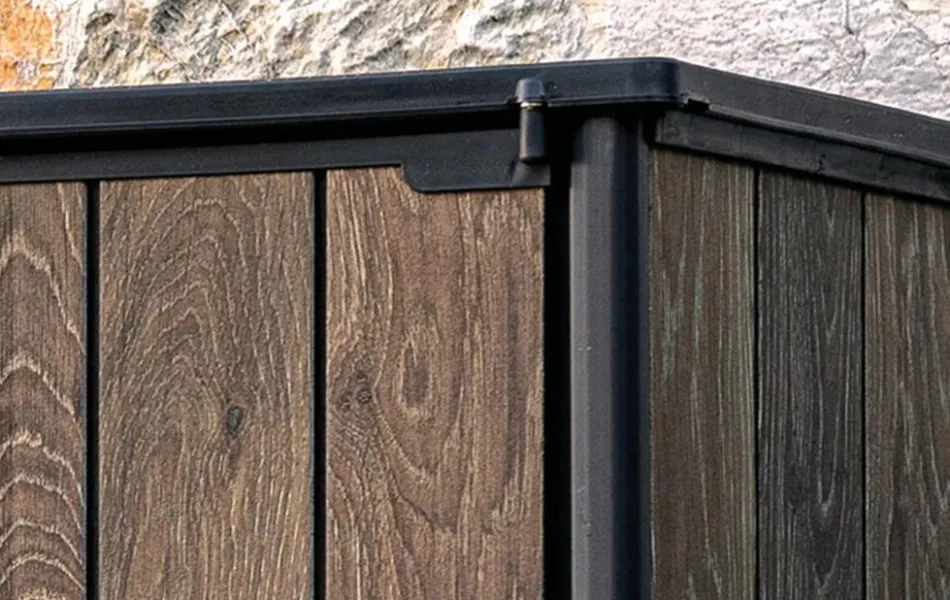 Outlet Signature Vertical Storage Shed - Walnut Brown Small Sheds|Storage Cabinets & Shelving Units